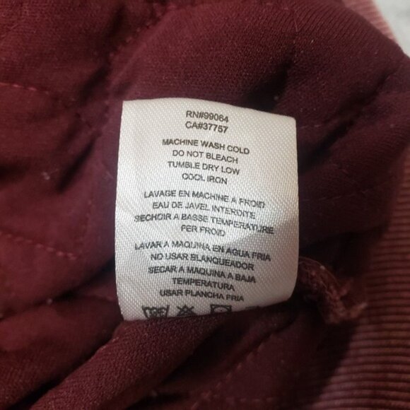 RVCA Jacket Womens Small Red Full Zip Bomber - Picture 6 of 11